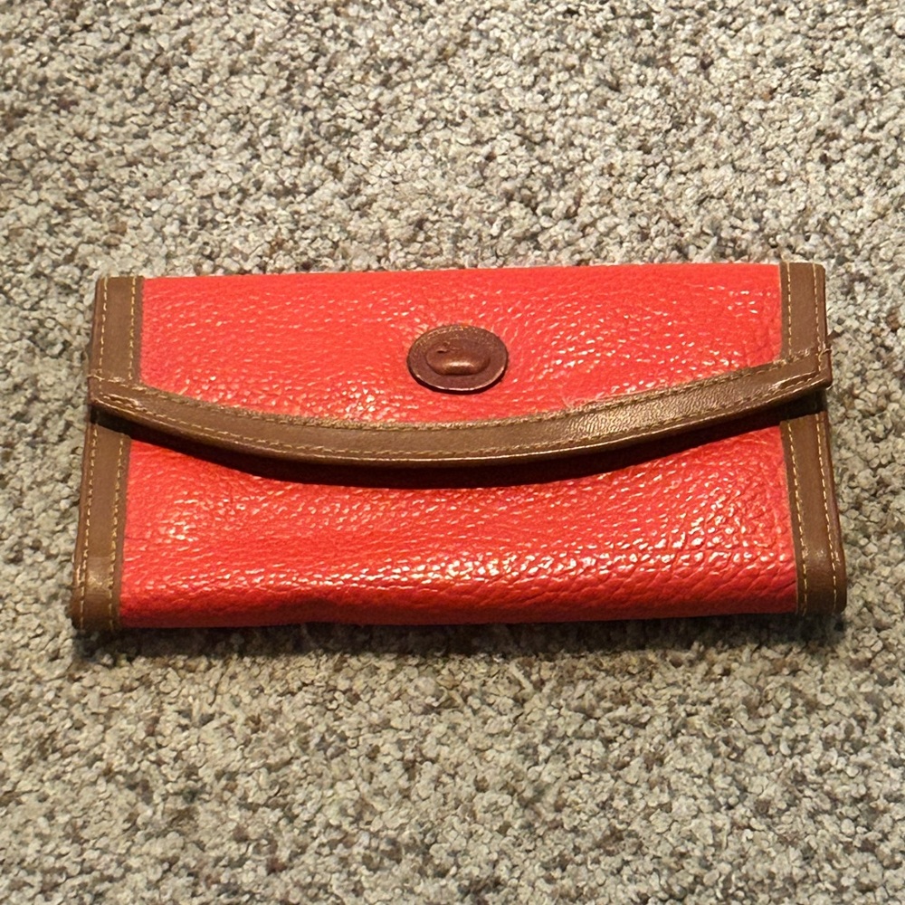 Dooney & Bourke Red and Brown Wallet